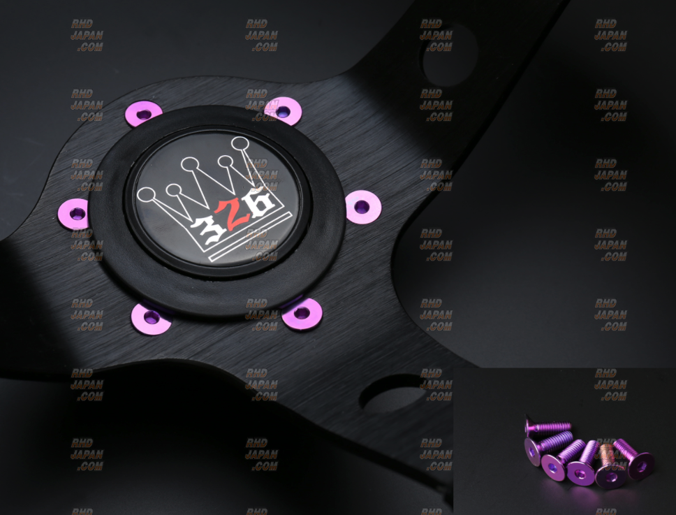 326 Power Steering Wheel Rally Quick Japan - Purple Color Titanium